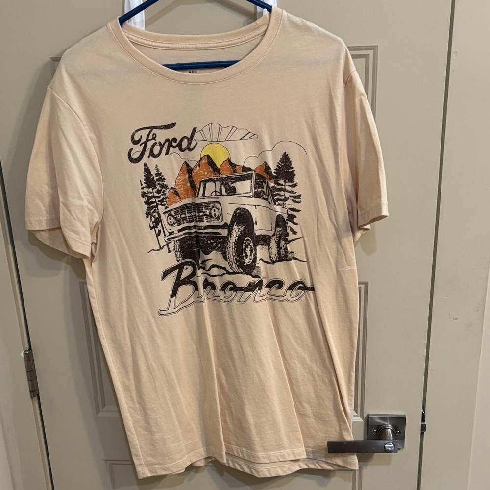 Ford Bronco Beige Graphic Tee